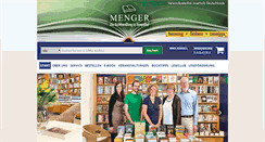 Desktop Screenshot of buchhandlung-menger.de